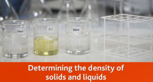 Determining the density of solids and liquids